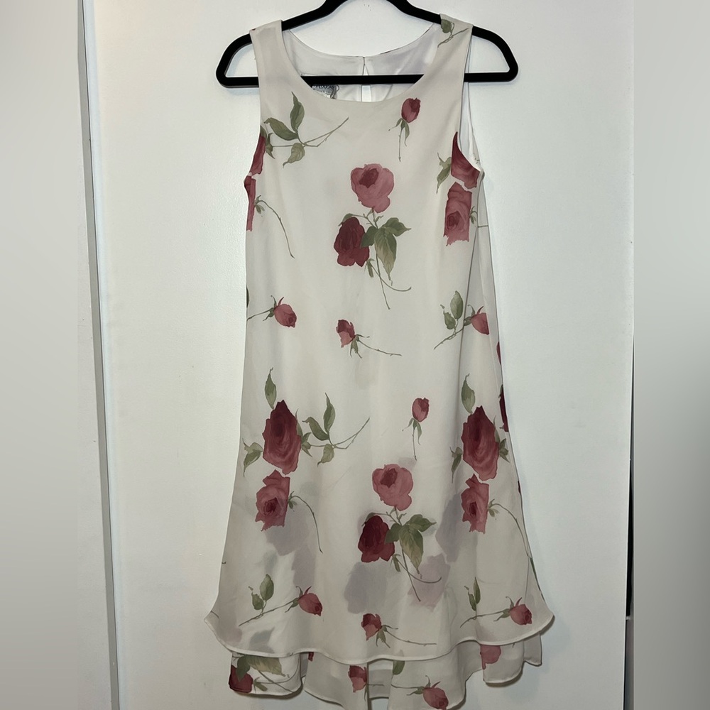 Floral Sleeveless Swing Dress